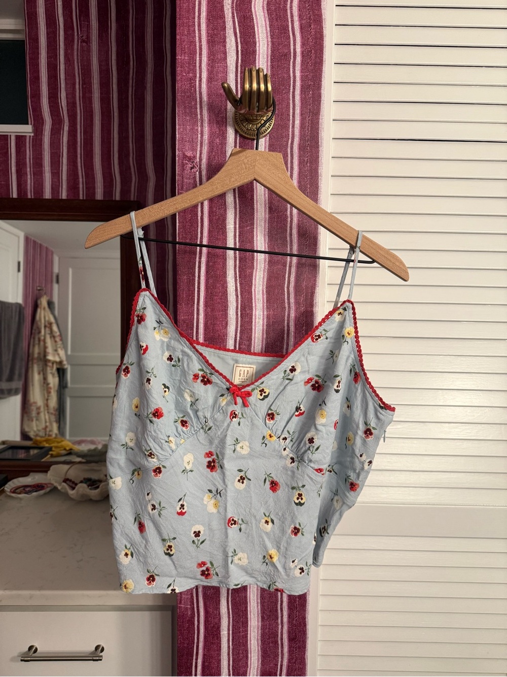 Doen cropped floral cami